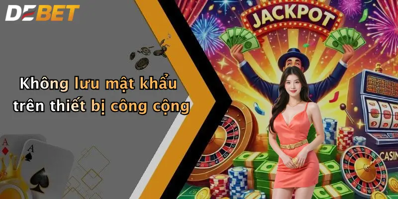 Không lưu mật khẩu trên thiết bị công cộng