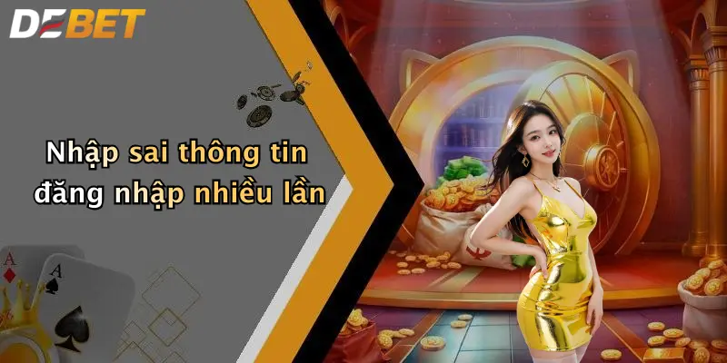 Nhập sai thông tin đăng nhập nhiều lần